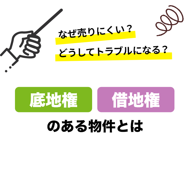 なぜ売りにくい？どうしてトラブルになる？ 底地権 借地権 のある物件とは？