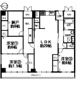 天満橋スカイハイツ図面